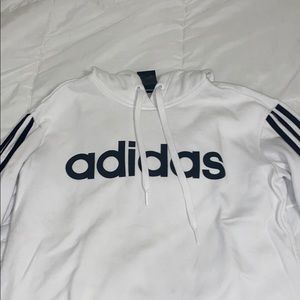 white and black adidas sweatshirt